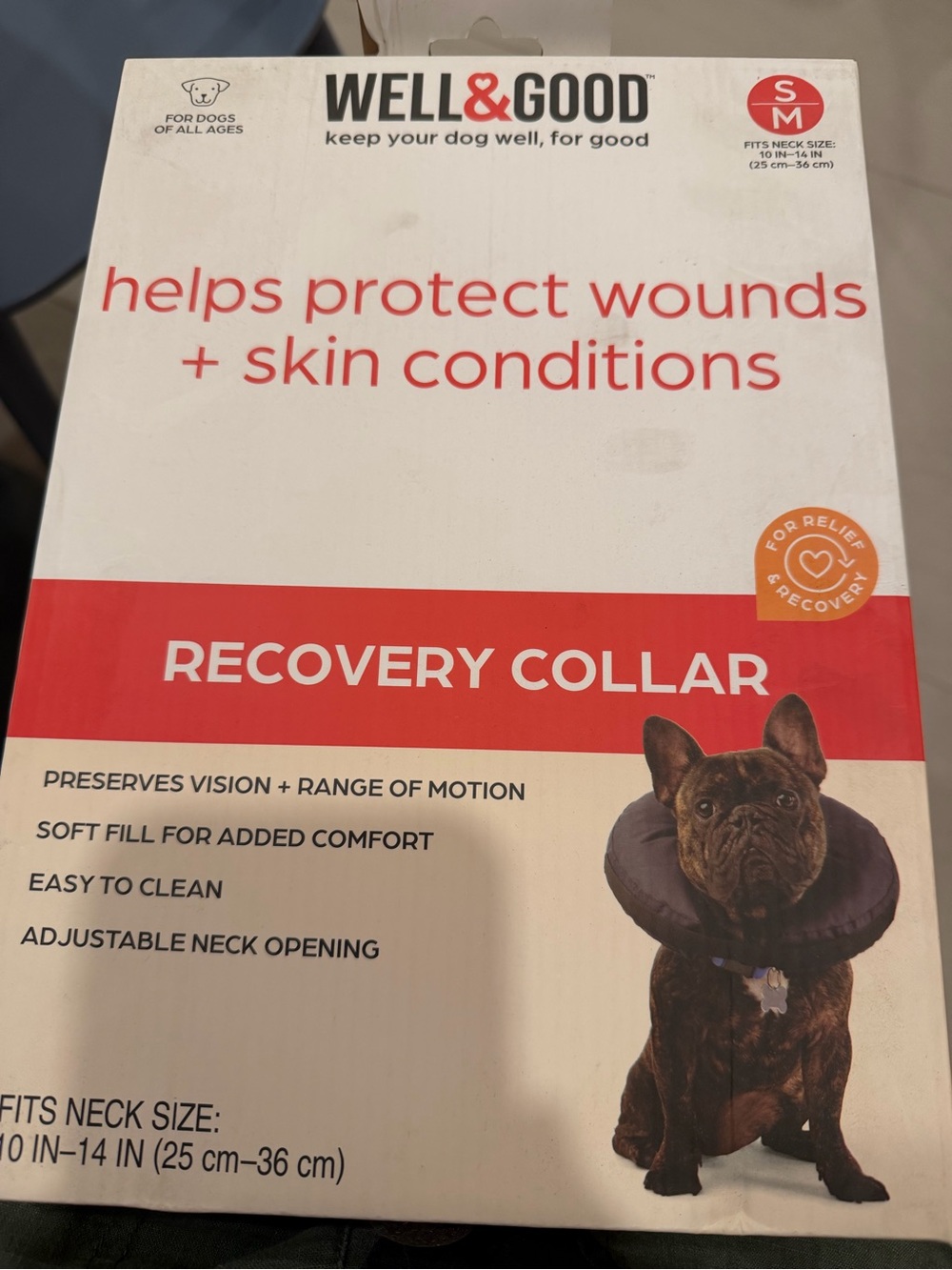 Well & Good Recovery Collar for Dogs - Black